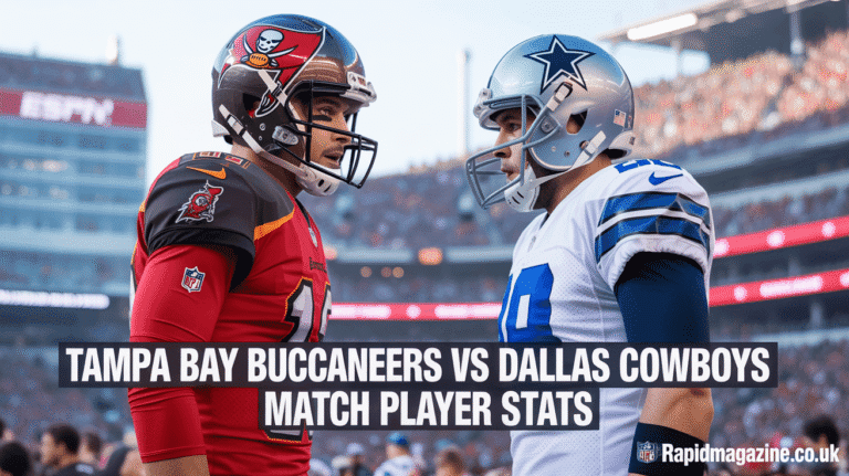 Tampa Bay Buccaneers vs Dallas Cowboys Match Player Stats
