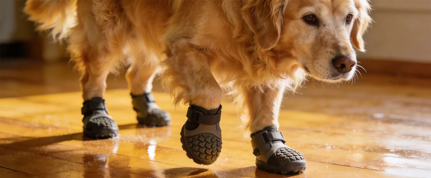 dog-shoes-for-senior-dogs-arthritis-traction-wood-floors