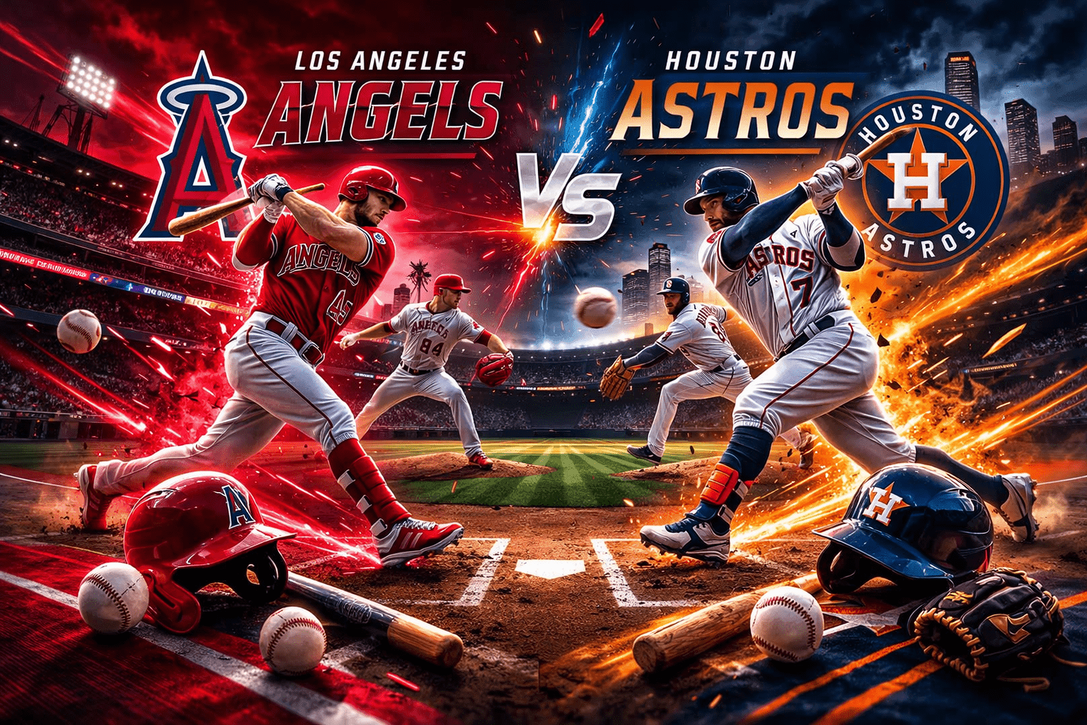 Los Angeles Angels vs Houston Astros Match Player Stats