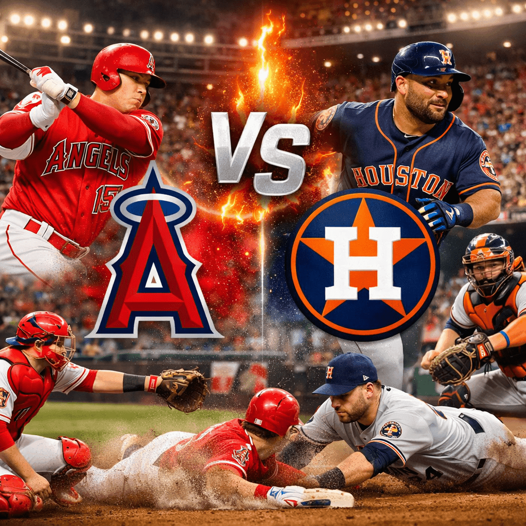 Los Angeles Angels vs Houston Astros Match Player Stats