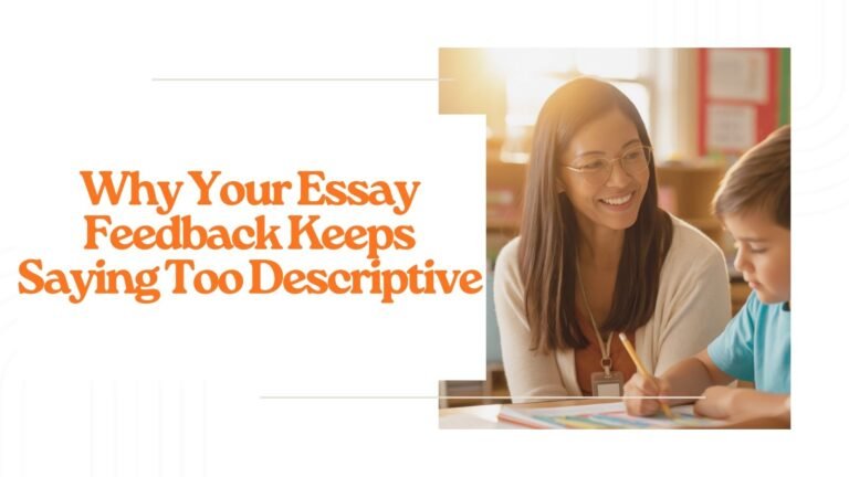 Why Your Essay Feedback Keeps Saying Too Descriptive